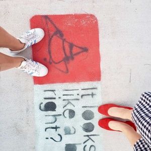 Everlane Red Suede Day Heel